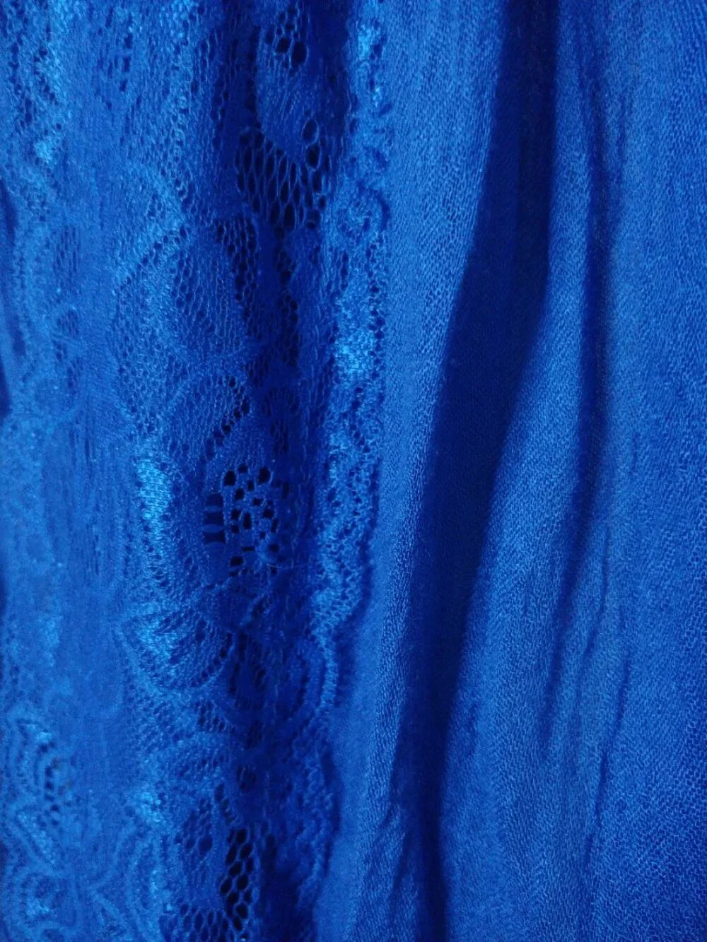 Charlotte Russe Blue Lace Infinity Scarf